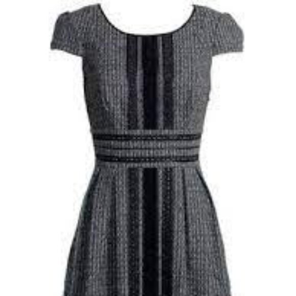 Monsoon Black and White Tweed Dress - Picture 1 of 5